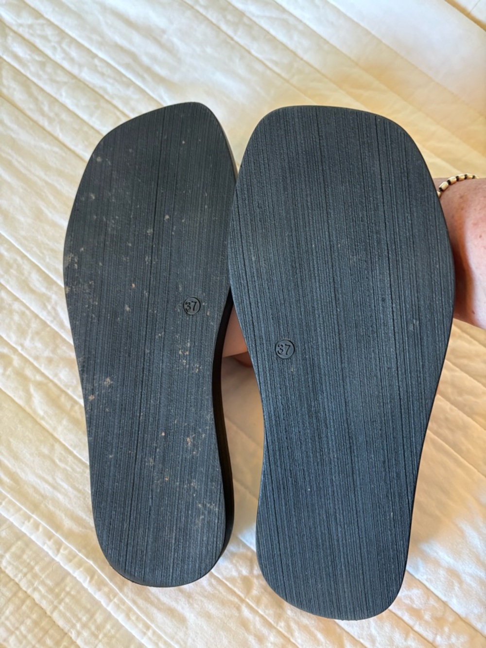 Free People Wren Leather Natural Slide. Size 6.5US/37EU. - Picture 7 of 10